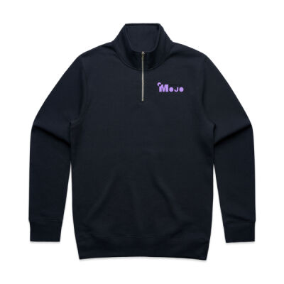 Mens Half Zip - Purple Logo Thumbnail